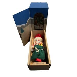 Nutcracker Village Mays Dept. Santa Bag Toys Nutcracker VTG 1992 Wooden READ